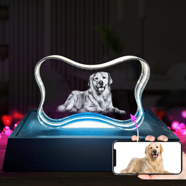 Osso de cristal para cachorro (horizontal) Modelo 3D