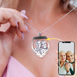 3D Crystal Heart Shaped Necklace