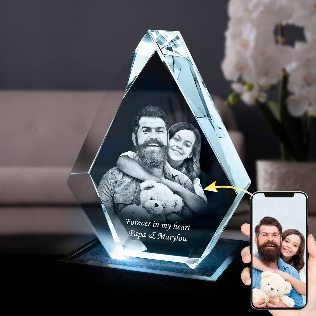 Personalized 3D Crystal Spear