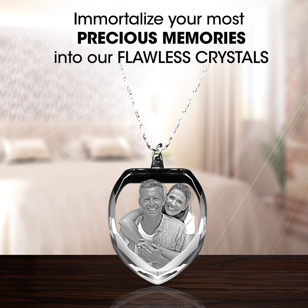 Personalized 3D Crystal Necklace