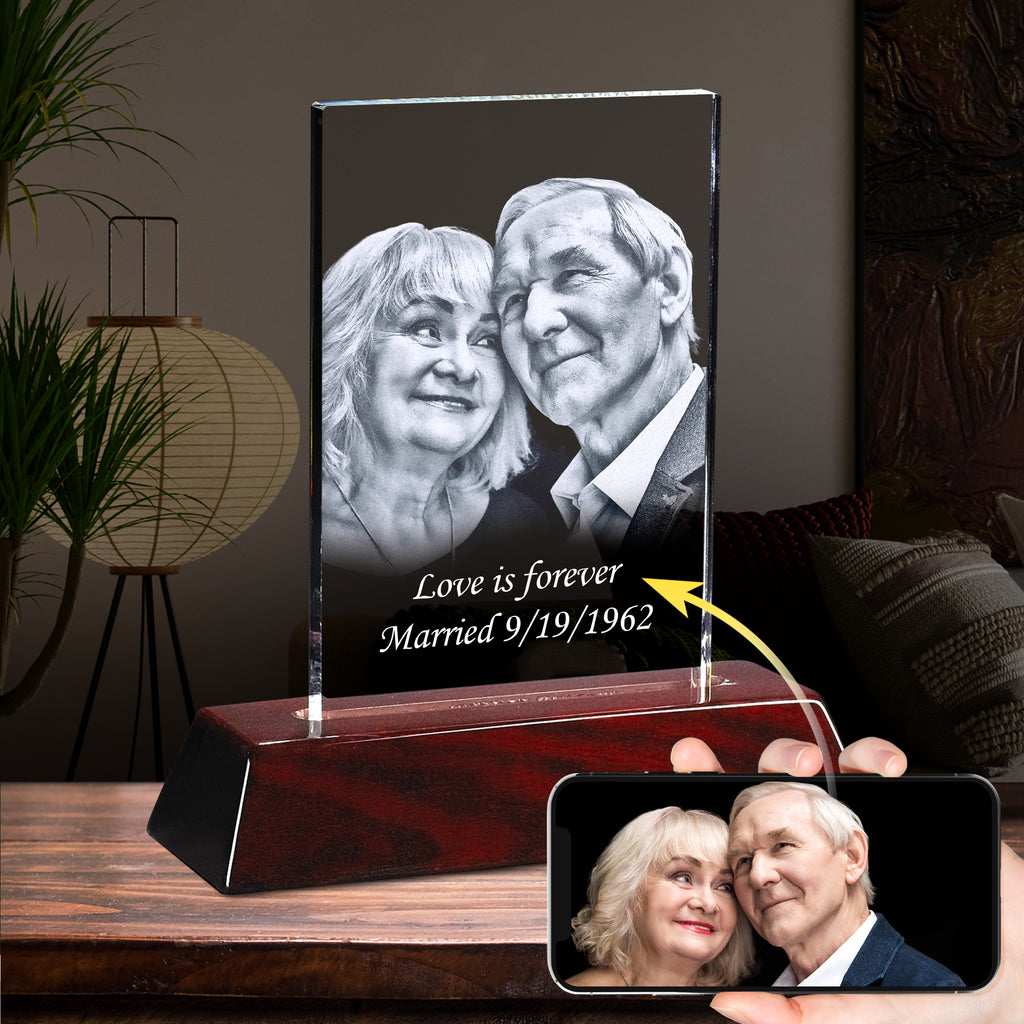 Personalized 2D Crystal Plaque
